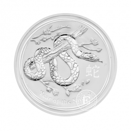 2 oz (62.20 g) srebrna moneta Lunar II Snake, Australia 2013