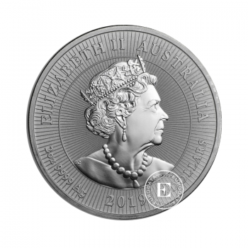2 oz (62.20 g) sidabrinė moneta Next Generation, Piedfort Crocodile, Australija 2019