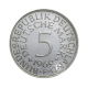 5 markių (7 g) sidabrinė moneta, Vokietija (1951-1974)