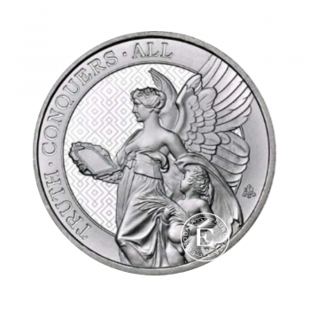 5 oz (155.5 g) sidabrinė moneta The Queen´s Virtues, Truth, Saint Helena 2022