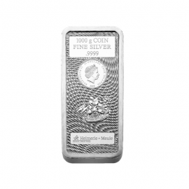 1 kg sidabro moneta-luitas, Heimerle+Meule 999.9
