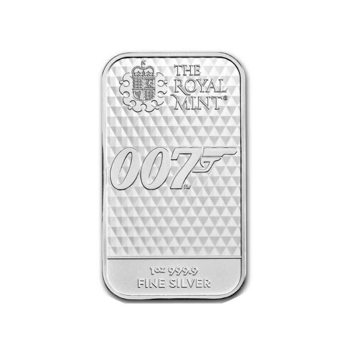 1 oz (31.10 g) silver bar James Bond 007 - Diamonds Are Forever 999.9