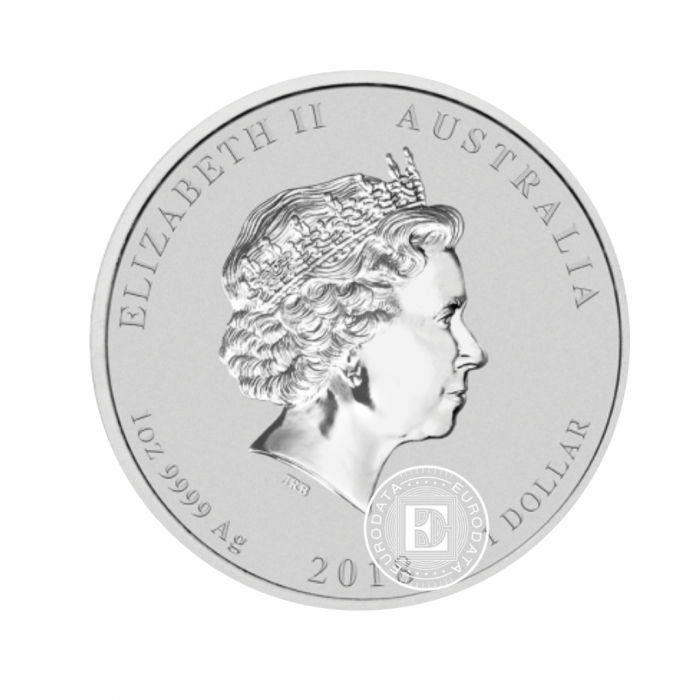 1 oz (31.10 g) srebrna moneta Dragon & Tiger, Australia 2018