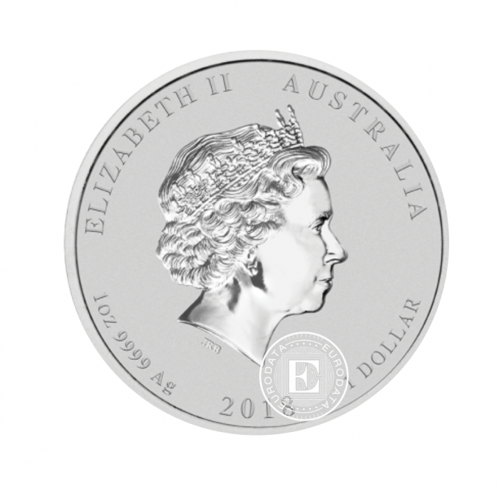 1 oz (31.10 g) silbermünze Dragon & Tiger, Australia 2018