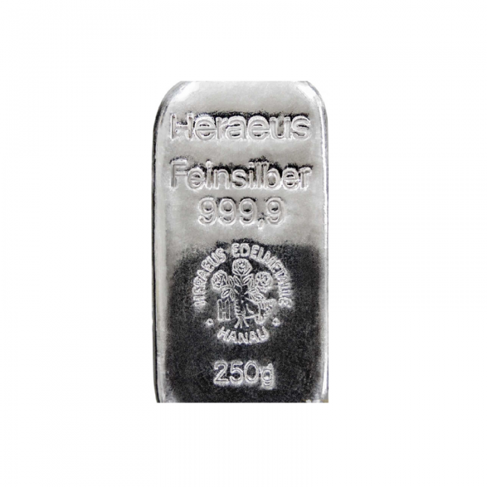250 g silver bar Argor Heraeus 999.0