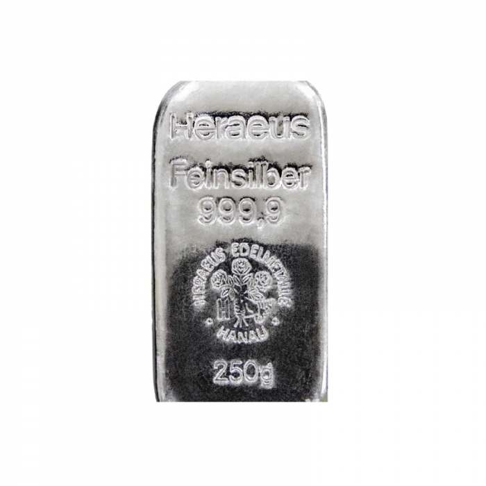 250 g sidabro luitas Heraeus 999.9