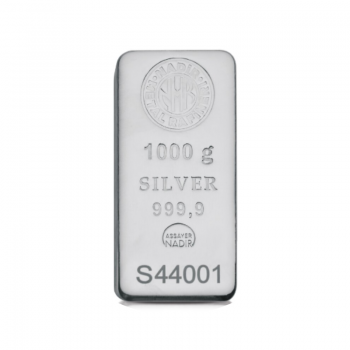 1 kg sidabro luitas 999.9 Nadir Metal Rafineri