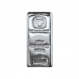 1 kg silver cast bar Germania Mint 999.9