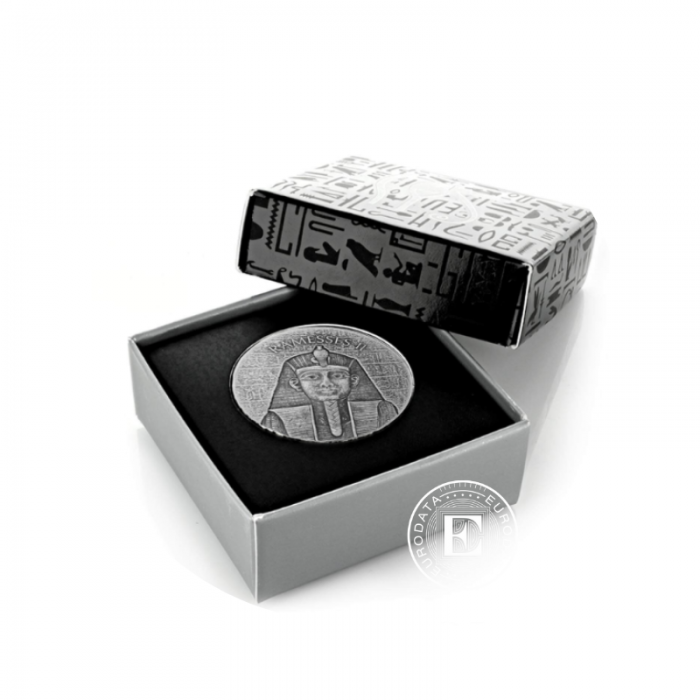 2 oz (62.20 g) sidabrinė moneta Ramses II, Čadas 2017