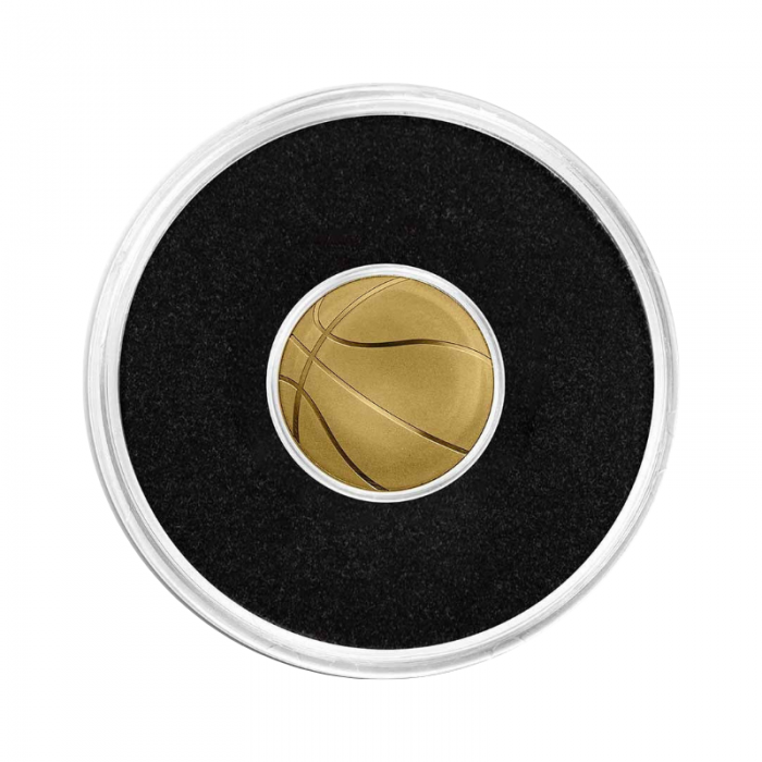 1 dolerio auksinė moneta Krepšinis, Palau 2022