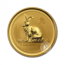 1 oz (31.10 g) gold coin Lunar I - Rabbit, Australia 1999