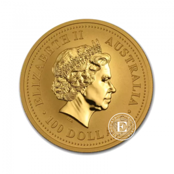 1 oz (31.10 g) gold coin Lunar I - Rabbit, Australia 1999