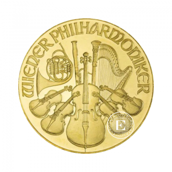 1 oz (31.10 g) gold coin Philharmoniker, Austria 1989