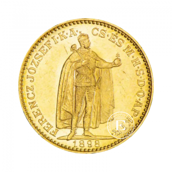 20 Corona (6.78 g) pièce d'Or Hungary, Autriche 1892-1916