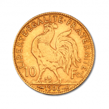 2.90 g auksinė moneta 10 frankų Marianne Rooste, Prancūzija 1899-1914