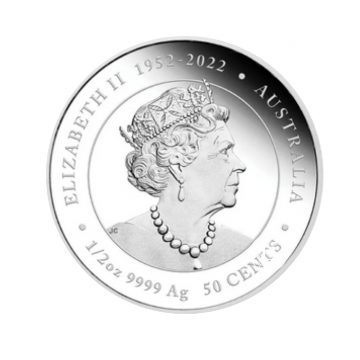 3.5 oz (108.86 g) sidabrinių PROOF monetų rinkinys Lunar III - Drakono metai, Australija 2024 (su sertifikatu)