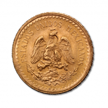 2.5 Pesų (1.87 g) auksinė moneta Hidalgo, Meksika 1918-1948