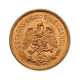 3.75 g gold coin 5 Pesos Hidalgo, Mexico 1905 - 1955