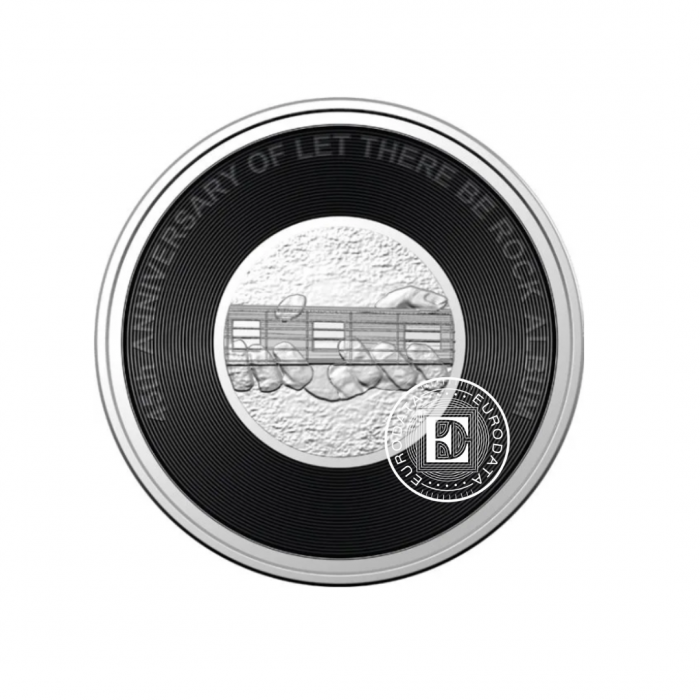 6 x 0.20 dolerių monetų rinkinys 45 metų grupei AC/DC, Australija 2023