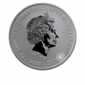 1 oz (31.10 g) silver coin Gods of Olympus - Apollo, Tuvalu 2023