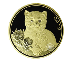 1/10 oz (3.11 g) goldmünze Cats, Fidschi 2023