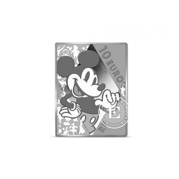 10 Eur (22.20 g) Silbermünze PROOF Disney's 100th anniversary, Frankreich 2023 (mit Zertifikat)