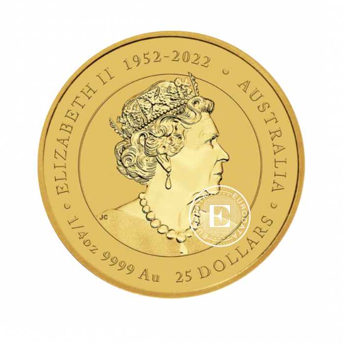 1/4 oz (7.78 g) gold coin Lunar III - Year of  Dragon, Australia 2024