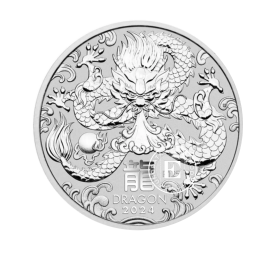 2 oz (62.20 g) silver coin Lunar III - Year of  Dragon, Australia 2024