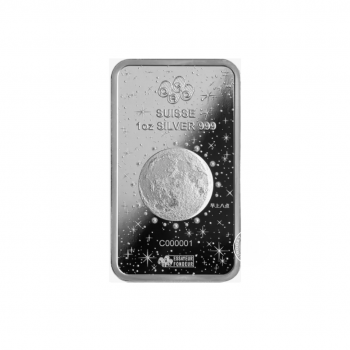 1 oz (31.10 g) sidabro luitas Lunar - Drakono metai, PAMP 999.0