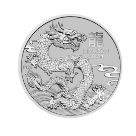 1 oz (31.10 g) platinum coin Lunar III - Year of  Dragon, Australia 2024