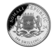 1 oz (31.10 g) srebrna moneta Afrykańska przyroda - Słoń, Somalia 2024 (częściowo złocona)