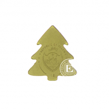 1 dolerio (0.50 g) auksinė moneta Kalėdų eglutė, Palau