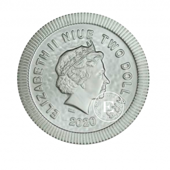 1 oz (31.10 g) sidabrinė moneta Atėnų Pelėda, Niuje 2020