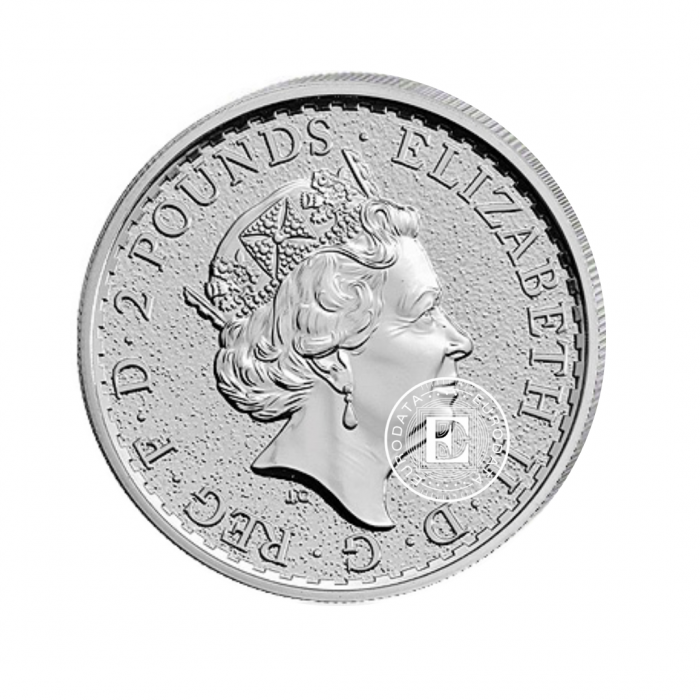 1 oz (31.10 g) sidabrinė moneta Gaidžio metai, Didžioji Britanija 2017