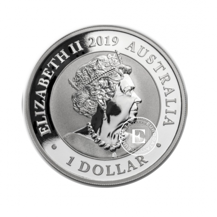 1 oz (31.10 g) sidabrinė moneta Gulbė, Australija 2019