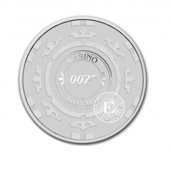 1 oz (31.10 g) silbermünze James Bond 007 - Casino Royale, Tuvalu 2023