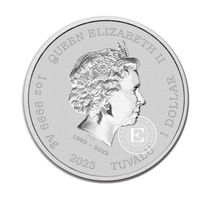 1 oz (31.10 g) sidabrinė moneta James Bond 007 - Casino Royale, Tuvalu 2023