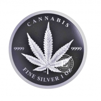 1 oz (31.10 g) sidabrinė moneta Kanapė, Čadas 2024
