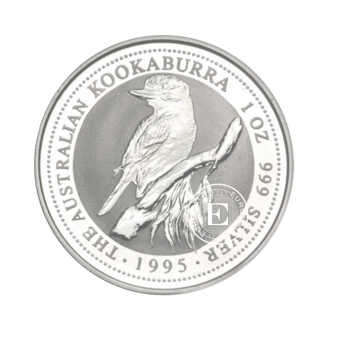 1 oz  (31.10 g) pièce d'argent Kookaburra, Australien 1995