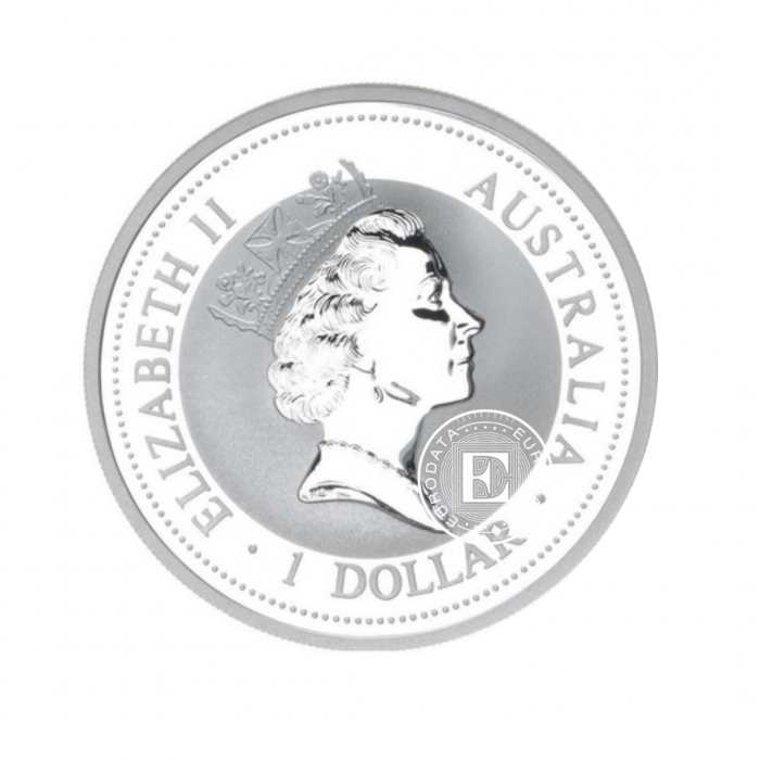 1 oz  (31.10 g) srebrna moneta Kookaburra, Australia 1996