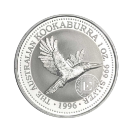 1 oz  (31.10 g) silbermünze Kookaburra, Australien 1996