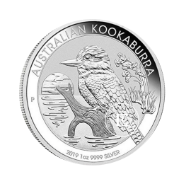 1 oz (31.10 g) sidabrinė moneta Kookaburra, Australija 2019