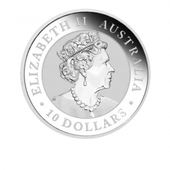 10 oz (311 g) srebrna moneta Kookaburra, Australia 2023