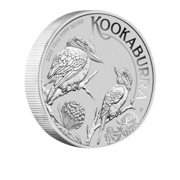 10 oz (311 g) sidabrinė moneta Kookaburra, Australija 2023