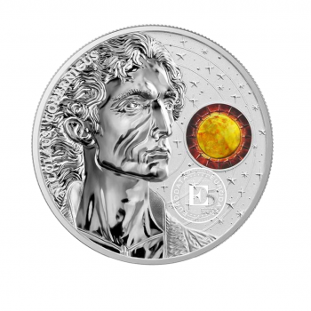 1 oz (31.10 g) sidabrinė moneta kortelėje  Nikolajus Kopernikas, Malta 2023 