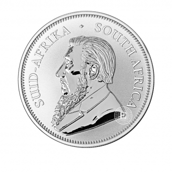 1 oz (31.10 g) pièce d'argent Krugerrand, Afrique du Sud 2020