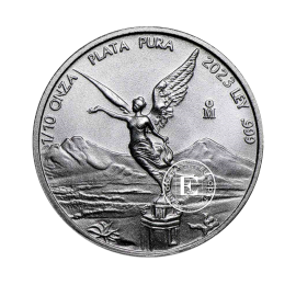 1/10 oz (3.11 g)  pièce d'argent Ange de la liberté, Mexique 2023