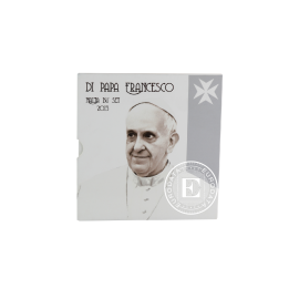  3.88 Eur monetų rinkinys Popiežius Pranciškus, Malta 2013