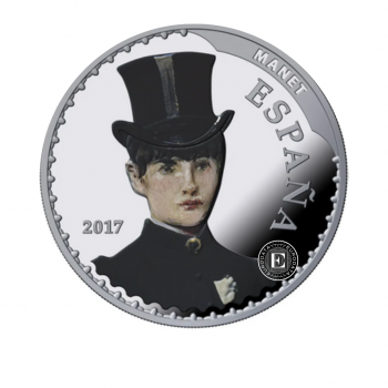 10 Eur (27 g) sidabrinė spalvota PROOF moneta Ispanijos muziejų lobiai, Ispanija 2017 (su sertifikatu)