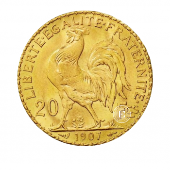 20 frans (6.45 g) pièce d'or Marianne, France 1898-1914